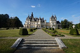 The Château de Valmirande (front), from the path in the garden.jpg