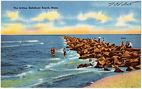 The jetties, Salisbury Beach