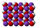 Idrossido di potassio, KOH.