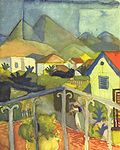 August Macke: St. Germain vid Tunis (1914)