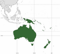 Image 42Australia's concept of Australasia, which includes Australia, New Zealand and, in this case, Melanesia (from Australasia)