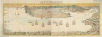 Map of newly opened Yokohama Port 1859-1860