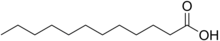 Structuurformule van laurinezuur