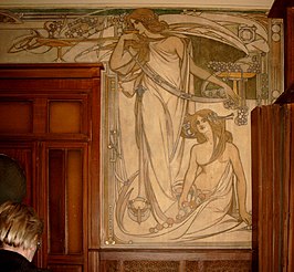 Sgraffito in het Cauchiehuis