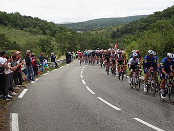 Passage du peloton.