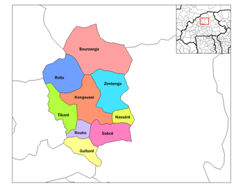 Rouko Department location in the province