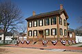 Image 23Lincoln Home National Historic Site in Springfield. The house was built for the Rev. Charles Dresser in 1839. Abraham and Mary Todd Lincoln purchased it in 1844, later adding a second story. Photo credit: Daniel Schwen (from Portal:Illinois/Selected picture)