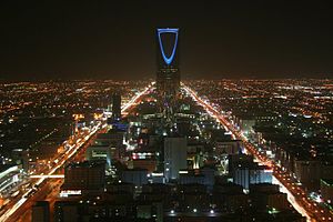 Riyadh with the Kingdom Center in the background