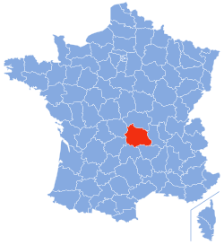 Localizacion dau Puèi Domat en França