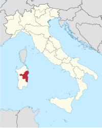 Položaj Provincije Nuoro u Italiji