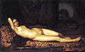 Nude girl on a panther skin, 1844