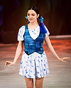 Евгения Медведева в роли Дороти, ледовое шоу «Волшебник страны Оз» (2023)