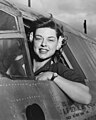 Image 37Photograph of Rockford pilot Elizabeth L. Gardner with the WASPs at Harlingen Army Air Field, Texas. Image credit: U.S. Dept. of the Air Force (photograph); National Archives Catalog (digital file); Junkyardsparkle, Hohum, Bammesk (digital retouching) (from Portal:Illinois/Selected picture)