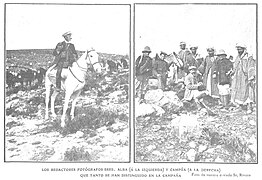 1909-11-17, Actualidades, Los redactores fotógrafos sres. Alba (a la izquierda) y Campúa (a la derecha) que tanto se han distinguido en la campaña, Rivero.jpg