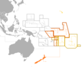 Image 16Outline of sovereign (dark orange) and dependent islands (bright orange) (from Polynesia)