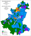 Ethnic structure of Sarajevo by settlements 1961