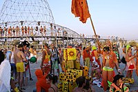 People at the Kazantip music festival in 2007