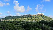 Le Diamond Head à Oahu, qui représente l'île des Naufragés.