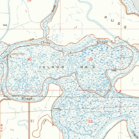 Island No. 2 as it appears on a 1951 USGS map.