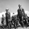 Image 10The surf lifesaving movement originated in Australia. (Pictured: surf lifesavers, Bondi Beach, 1930s). (from Culture of Australia)