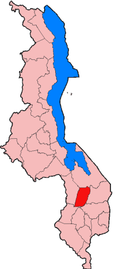 Location of Balaka in Malawi