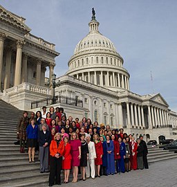 Before its release to news media, congressional staff digitally added into this 2013 official portrait the heads of four members absent in the original photo shoot.[92][93][94][95][96]