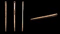 Naalden om te naaien uit het Magdalénien (40.000 en 10.000 jaar oud) - Muséum de Toulouse