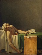 Jacques-Louis David, Moartea lui Marat, 1793, Muzeele Regale de Artă⁠(fr)[traduceți], Bruxelles