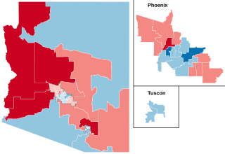 Post-primary state Senate election map.