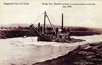 The Gov. Warfield digging the canal in 1914