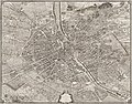 Image 7 Turgot map of Paris Map credit: Louis Bretez and Claude Lucas The Turgot map of Paris is a highly accurate and detailed map of the city of Paris, France, as it existed in the 1730s. It was published in 1739 as an atlas of twenty non-overlapping sectional bird's-eye-view maps, each approximately 50 cm × 80 cm (20 in × 31 in), in isometric perspective toward the southeast, as well as one simplified overview map with a four-by-five grid showing the layout of the twenty sectional maps. It has been described as "the first all-comprising graphical inventory of the capital, down to the last orchard and tree, detailing every house and naming even the most modest cul-de-sac". The complete map is shown here in its assembled form. Other sheets: '"`UNIQ--templatestyles-00000015-QINU`"' * Complete map * 1 * 2 * 3 * 4 * 5 * 6 * 7 * 8 * 9 * 10 * 11 * 12 * 13 * 14 * 15 * 16 * 17 * 18–19 * 20 More selected pictures