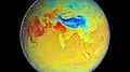 Image 107During summer, warm continental masses draw moist air from the Indian Ocean hence producing heavy rainfall. The process is reversed during winter, resulting in dry conditions. (from Indian Ocean)