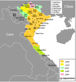 Territories of Đại Việt and expansion period