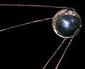 Image 14In 1957, the Soviet Union launches to space Sputnik 1, the first artificial satellite (from 1950s)