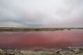 Panoramic view of the salt flats of Walvis Bay