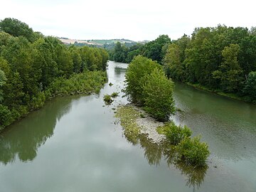 La Garonne à Carbonne en 2011.