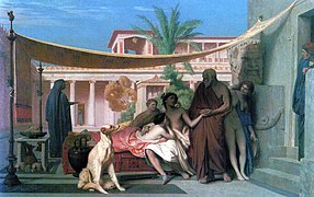 Socrate incontra Alcibiade a casa di Aspasia, 1861