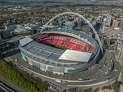 A szuperkupa helyszíne, a Wembley Stadion