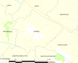 Mapa obce Tarabel