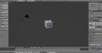 Blender, a 3D computer graphics software.