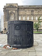 Hillsborough memorial in front of St. Johns Gardens.jpg