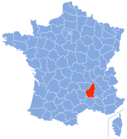 Localizacion d'Ardecha en França