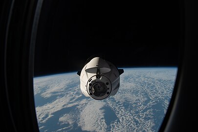 Cargo Dragon nears the ISS