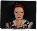 Image 15This live image of actress Paddy Naismith was used to demonstrate Telechrome, John Logie Baird's first all-electronic color television system, which used two projection CRTs. The two-color image would be similar to the basic Telechrome system. (from Color television)