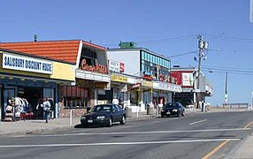 View of the center looking towards beach