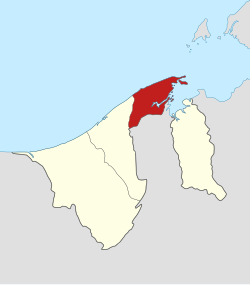 Location of Brunei–Muara District