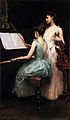 Irving Wiles. The Sonata (1889) Oil on canvas. Fine Arts Museums of San Francisco (de Young Museum)