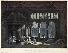 Pierre-Luc-Charles Cicéri - Eugène Cicéri - Philippe Benoist - Adolphe Jean Baptiste Bayot - Décorations de théâtre, Robert le diable, 3e act