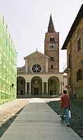 The cathedral. The loggia dates from the 17th century.