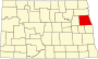 Grand Forks County map